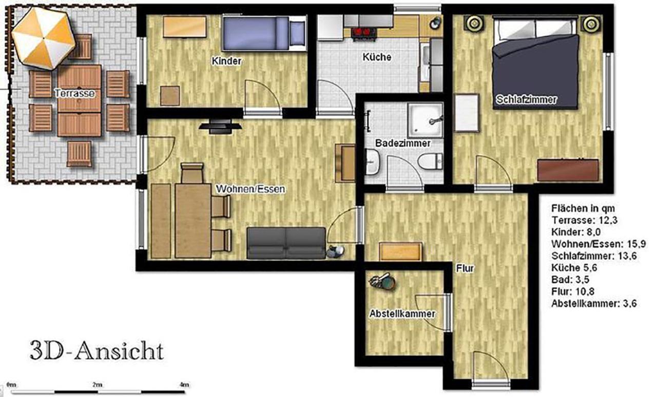 Ferienwohnung Bunte Kuh 万根沃格 外观 照片